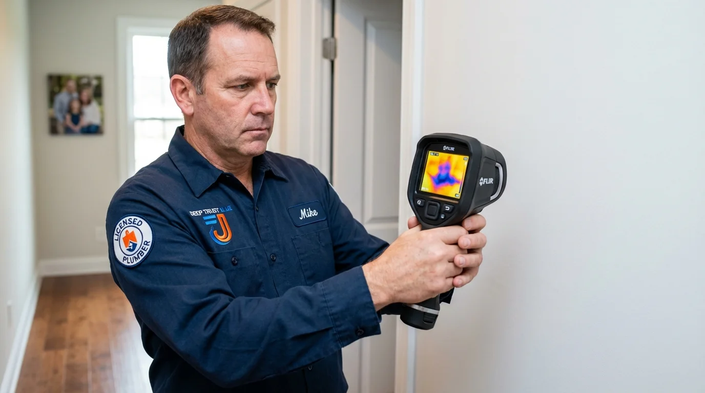 Thermal imaging leak detection by Johns Plumbing LLC in Paramount